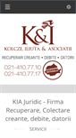 Mobile Screenshot of kia-juridic.ro