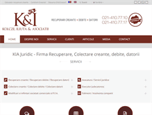 Tablet Screenshot of kia-juridic.ro